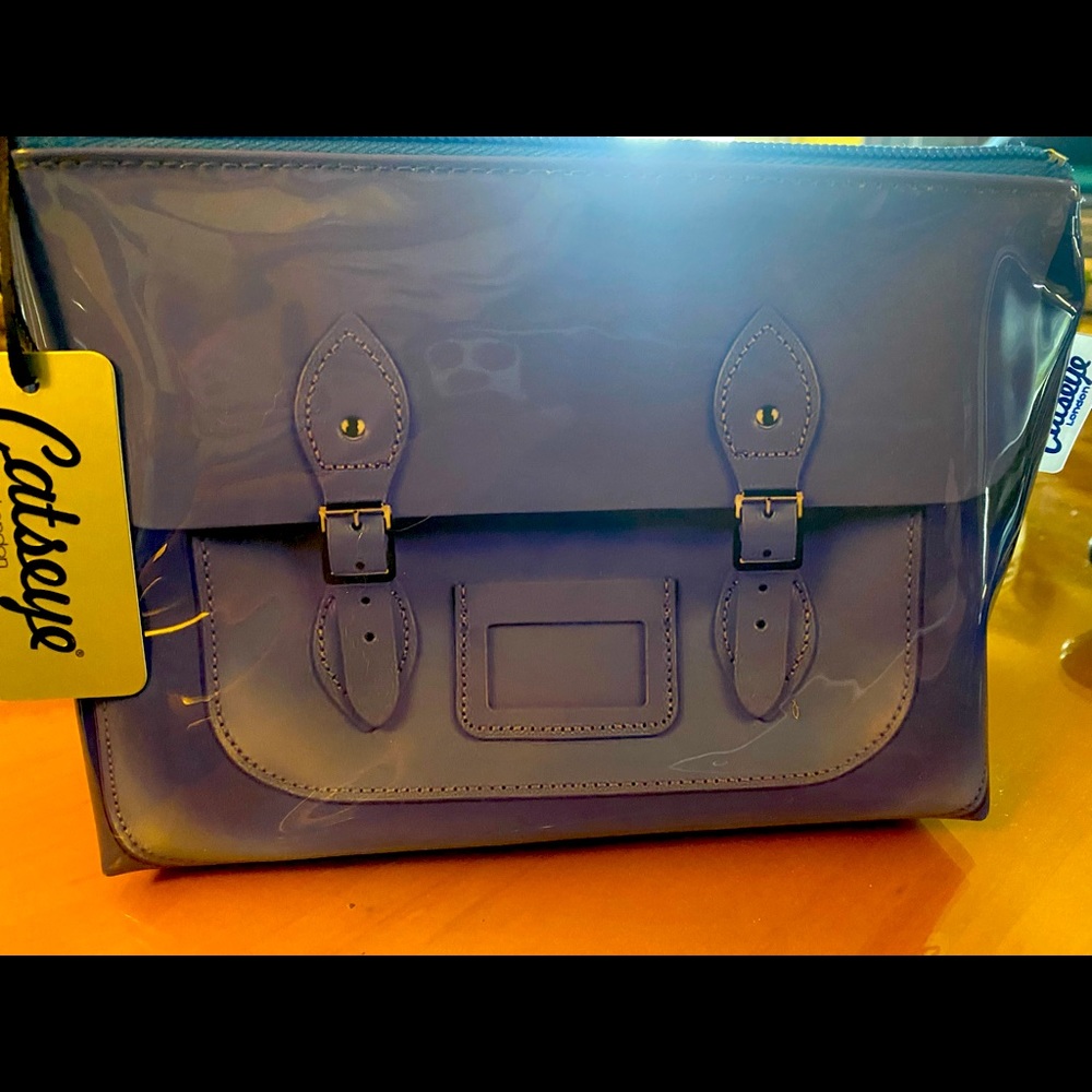Small plastic cosmetic bag